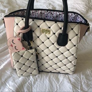 Betsey Johnson Quilted Tote New Without Tags